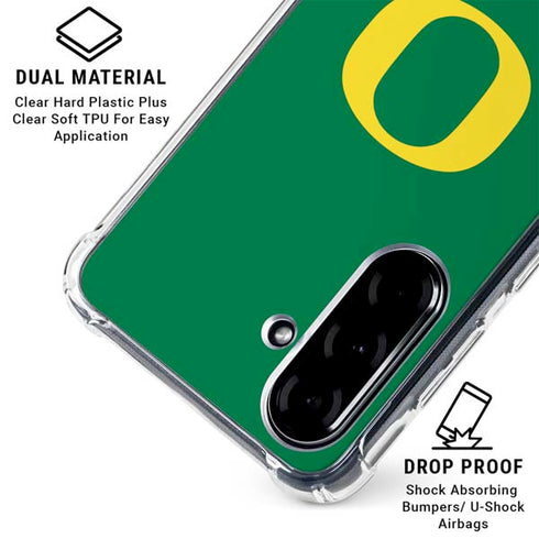 University of Oregon Football Green Galaxy A36 5G Clear Case