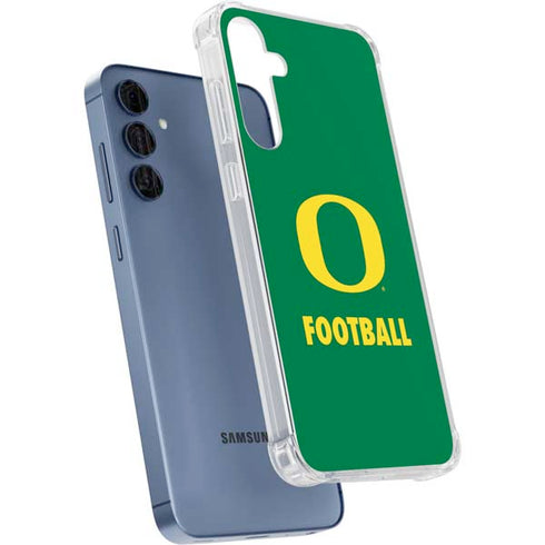 University of Oregon Football Green Galaxy A55 5G Clear Case