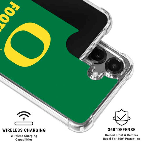University of Oregon Football Green Galaxy S26 Clear Case