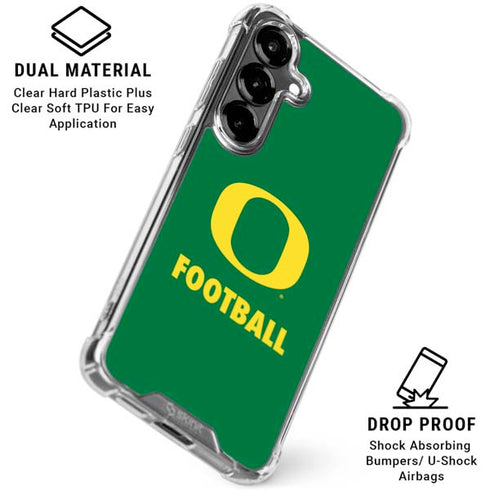 University of Oregon Football Green Galaxy S26 Clear Case