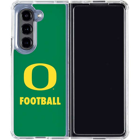 University of Oregon Football Green Galaxy Z Fold5 5G Clear Case