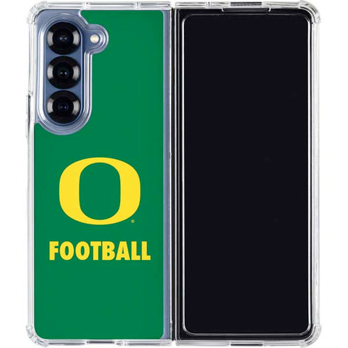 University of Oregon Football Green Galaxy Z Fold6 Clear Case