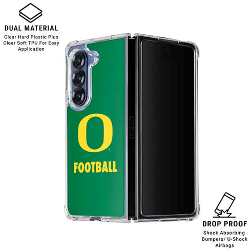 University of Oregon Football Green Galaxy Z Fold6 Clear Case