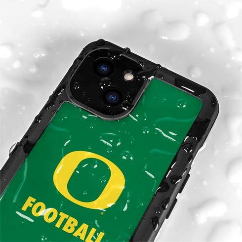 University of Oregon Football Green iPhone 15 Plus Waterproof Case
