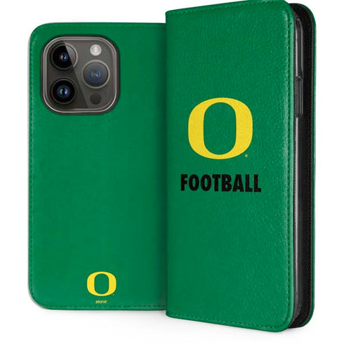 University of Oregon Football Green iPhone 15 Pro Folio Case