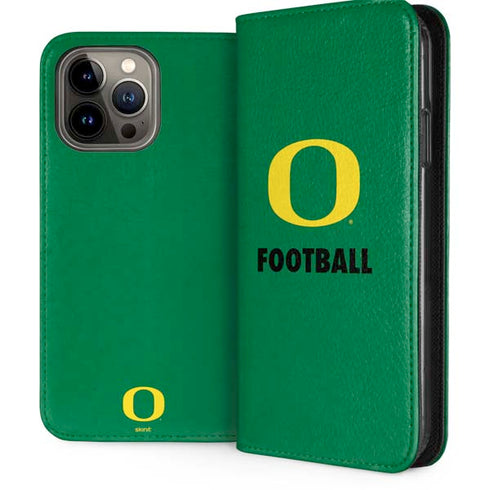 University of Oregon Football Green iPhone 15 Pro Max Folio Case