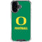 University of Oregon Football Green iPhone 16 Clear Case