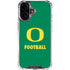 University of Oregon Football Green iPhone 16 Clear Case