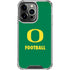 University of Oregon Football Green iPhone 16 Pro Max Clear Case