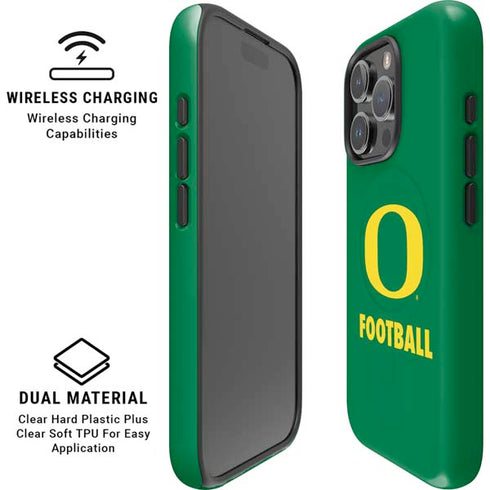 University of Oregon Football Green iPhone 16 Pro Max Magsafe Impact Case