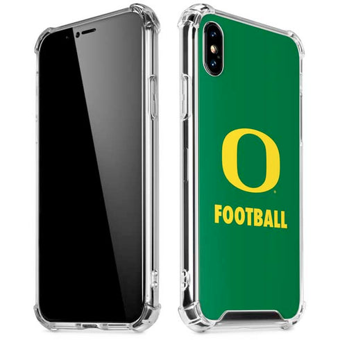 University of Oregon Football Green iPhone X/XS Clear Case