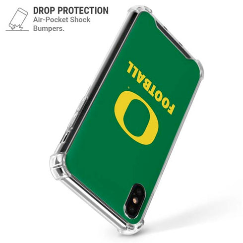 University of Oregon Football Green iPhone X/XS Clear Case