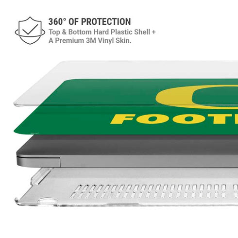 University of Oregon Football Green MacBook Pro 14in (2021-24) Case plus Skin