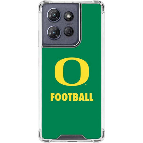 University of Oregon Football Green Moto G 5G (2025) Clear Case