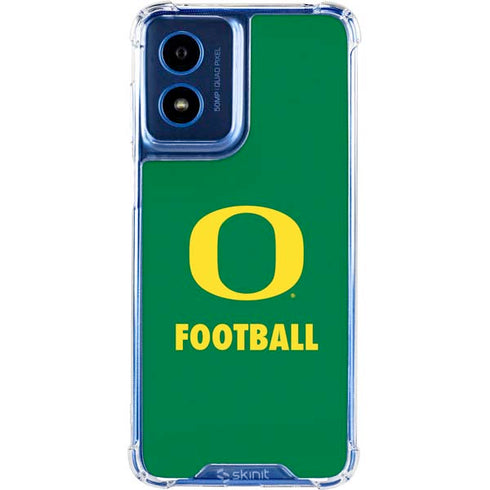 University of Oregon Football Green Moto G 5G (2024) Clear Case