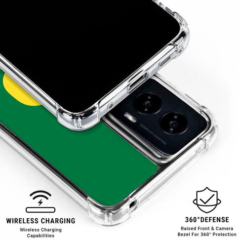 University of Oregon Football Green Moto G Power 5G (2024) Clear Case