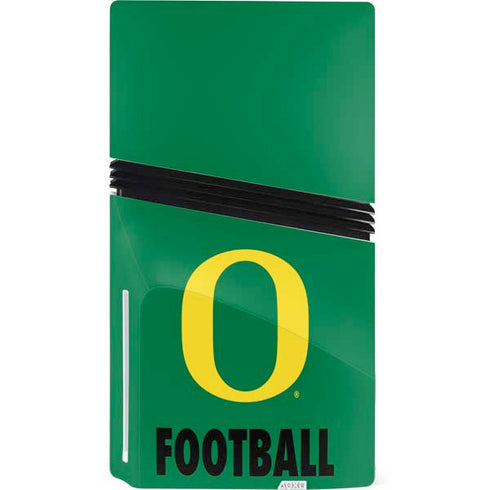 University of Oregon Football Green PS5 Pro Disk Console Skin