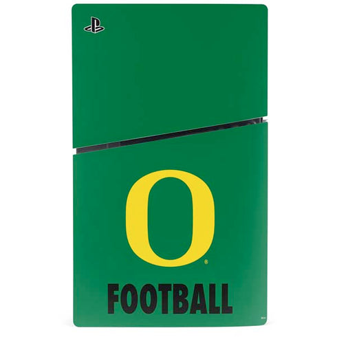 University of Oregon Football Green PS5 Slim Digital Edition Console Skin