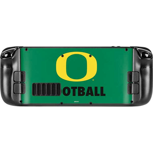 University of Oregon Football Green Steam Deck Handheld Gaming Computer Skin