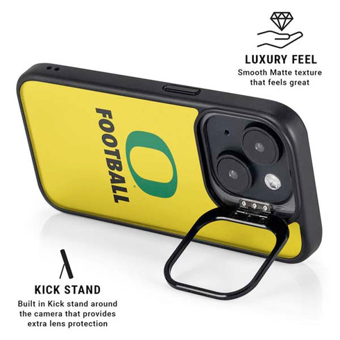 University of Oregon Football iPhone 15 Plus Kickstand Case
