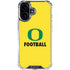 University of Oregon Football iPhone 16 Plus Clear Case