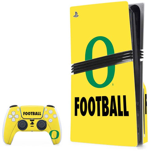 University of Oregon Football PS5 Pro Disk Bundle Skin