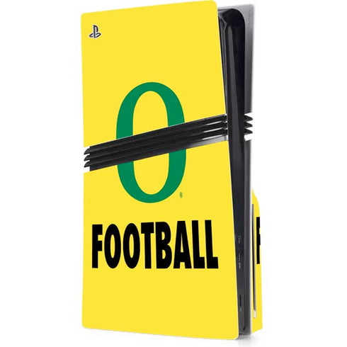 University of Oregon Football PS5 Pro Disk Console Skin