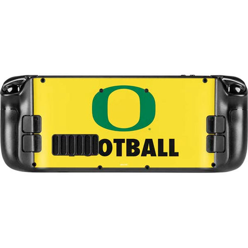 University of Oregon Football Steam Deck Handheld Gaming Computer Skin