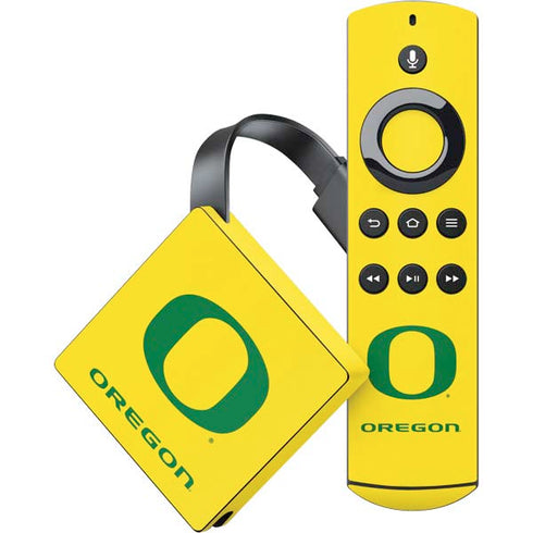 University of Oregon Mesh Yellow Amazon Fire TV Skin