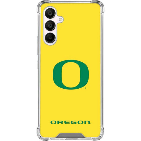 University of Oregon Mesh Yellow Galaxy A16 5G Clear Case