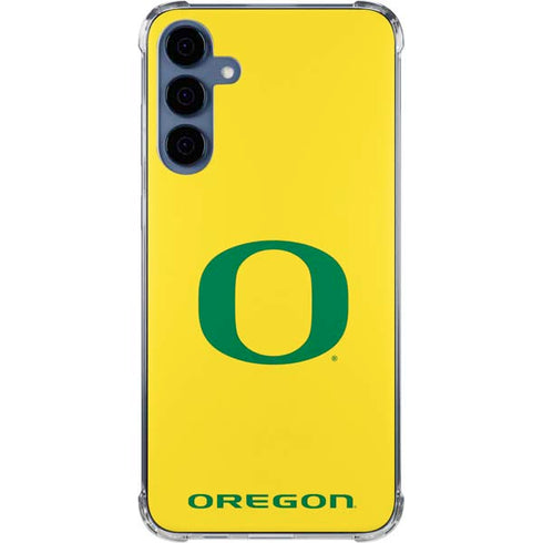 University of Oregon Mesh Yellow Galaxy A35 5G Clear Case