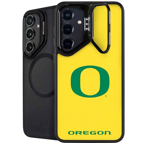 University of Oregon Mesh Yellow Galaxy S25 Plus Kickstand Case