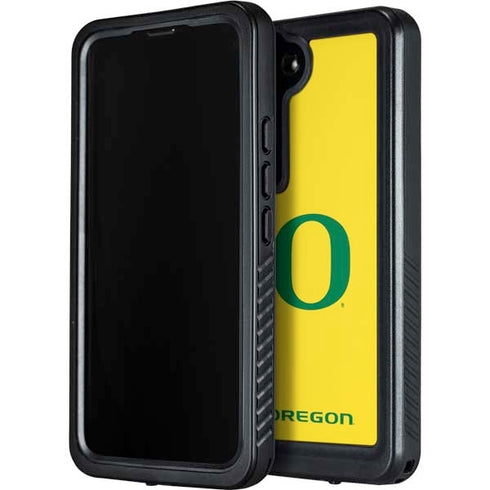 University of Oregon Mesh Yellow Galaxy S24 Plus Waterproof Case