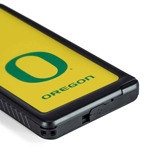 University of Oregon Mesh Yellow Galaxy S24 Ultra Waterproof Case