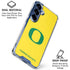 University of Oregon Mesh Yellow Galaxy S25 Plus Clear Case