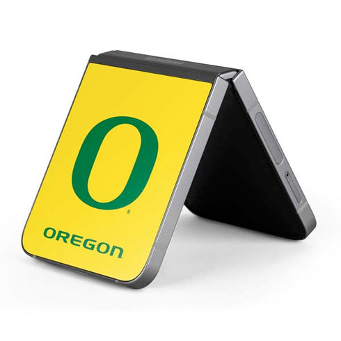 University of Oregon Mesh Yellow Galaxy Z Flip6 Skin