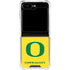 University of Oregon Mesh Yellow Galaxy Z Flip6 Clear Case