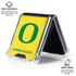 University of Oregon Mesh Yellow Galaxy Z Flip6 Clear Case