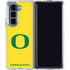 University of Oregon Mesh Yellow Galaxy Z Fold5 5G Clear Case