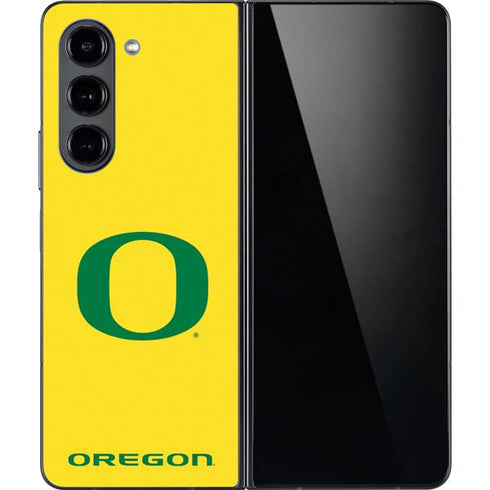 University of Oregon Mesh Yellow Galaxy Z Fold5 5G Skin