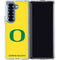 University of Oregon Mesh Yellow Galaxy Z Fold6 Clear Case
