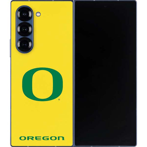 University of Oregon Mesh Yellow Galaxy Z Fold6 Skin