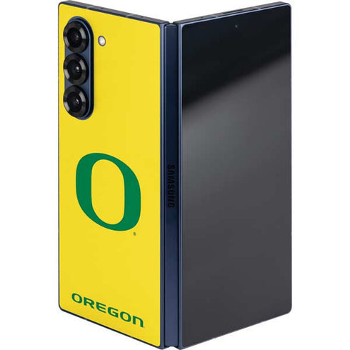 University of Oregon Mesh Yellow Galaxy Z Fold6 Skin