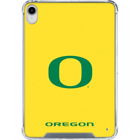 University of Oregon Mesh Yellow iPad 11th Gen (2025) Clear Case