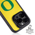 University of Oregon Mesh Yellow iPhone 15 Pro Kickstand Case
