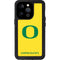 University of Oregon Mesh Yellow iPhone 15 Pro Waterproof Case