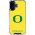 University of Oregon Mesh Yellow iPhone 16 Plus Clear Case