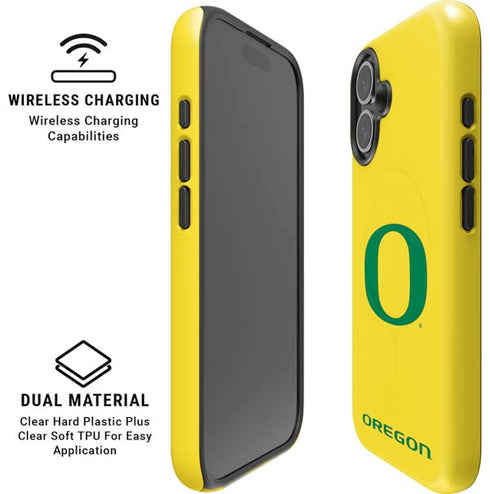 University of Oregon Mesh Yellow iPhone 16 Plus Magsafe Impact Case