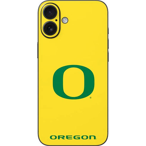 University of Oregon Mesh Yellow iPhone 16 Plus Skin