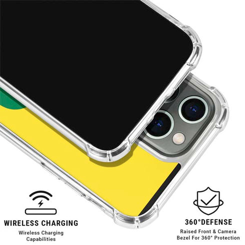 University of Oregon Mesh Yellow iPhone 16 Pro Clear Case